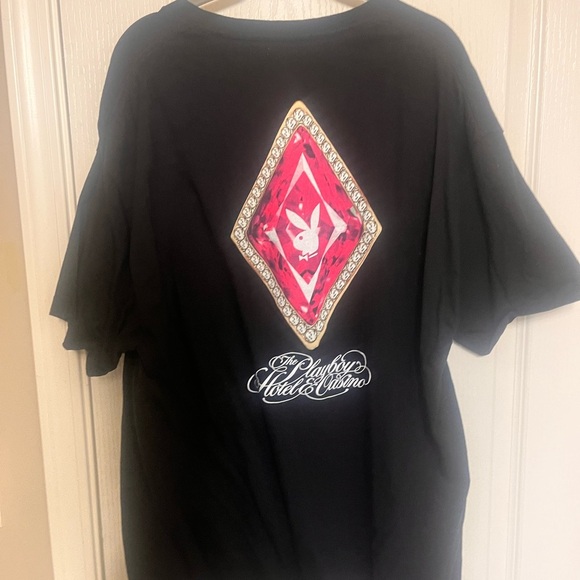 Playboy Black Graphic T-Shirt - Picture 3 of 6